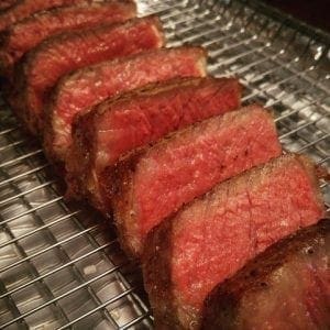 Reverse sear method for cooking perfect steaks
